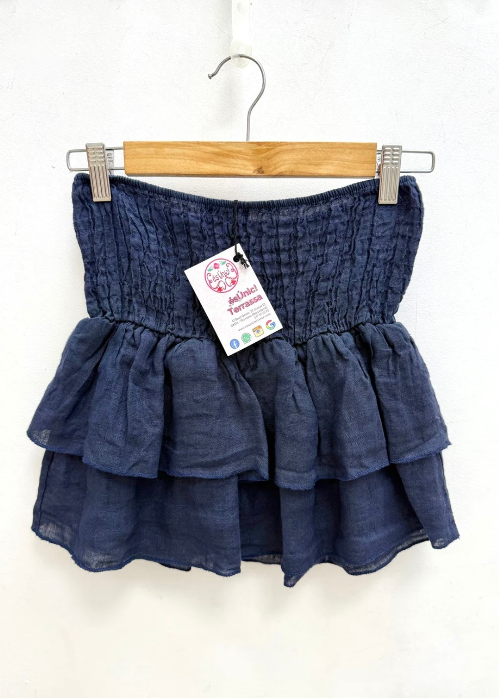 Falda Volantes Lino esUnic