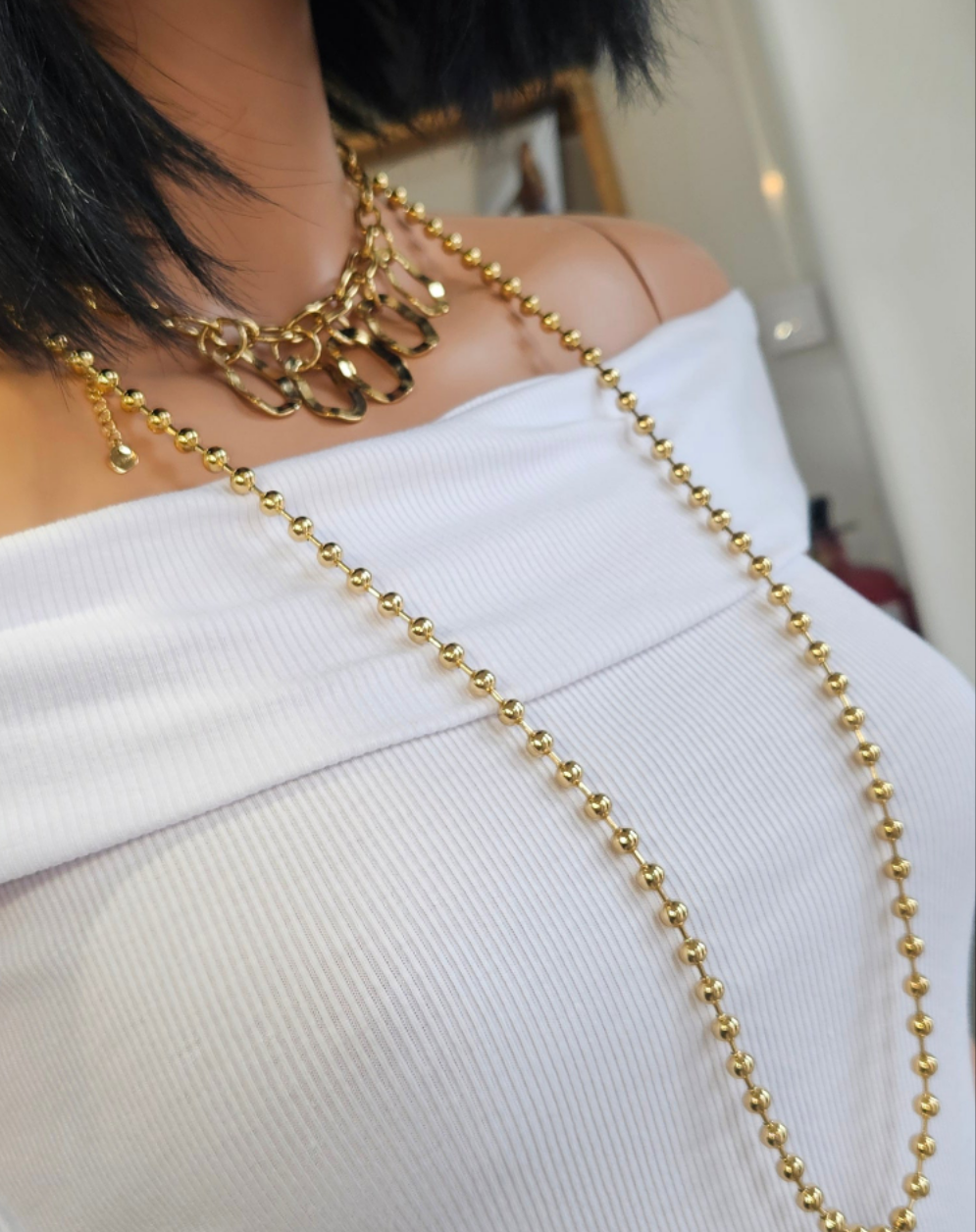 Collar largo cuentas Toa