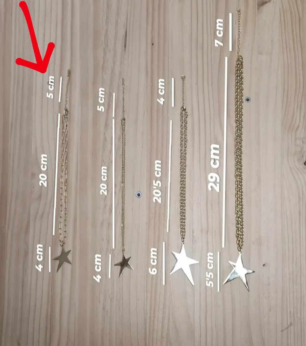 Collar Estrella Eslabon esUnic