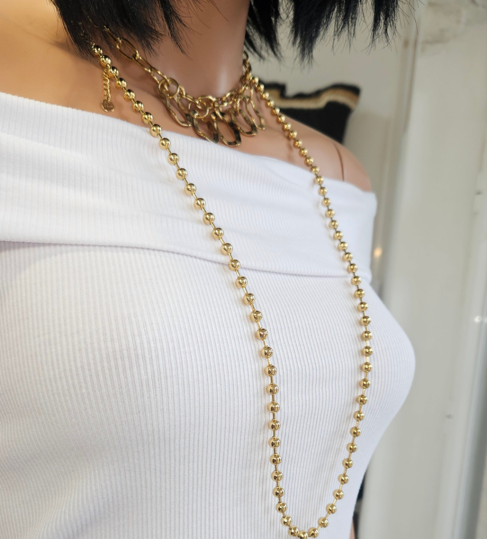 Collar largo cuentas Toa