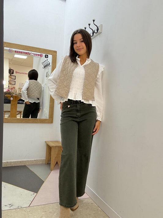 Pantalón Tejano Recto esUnic