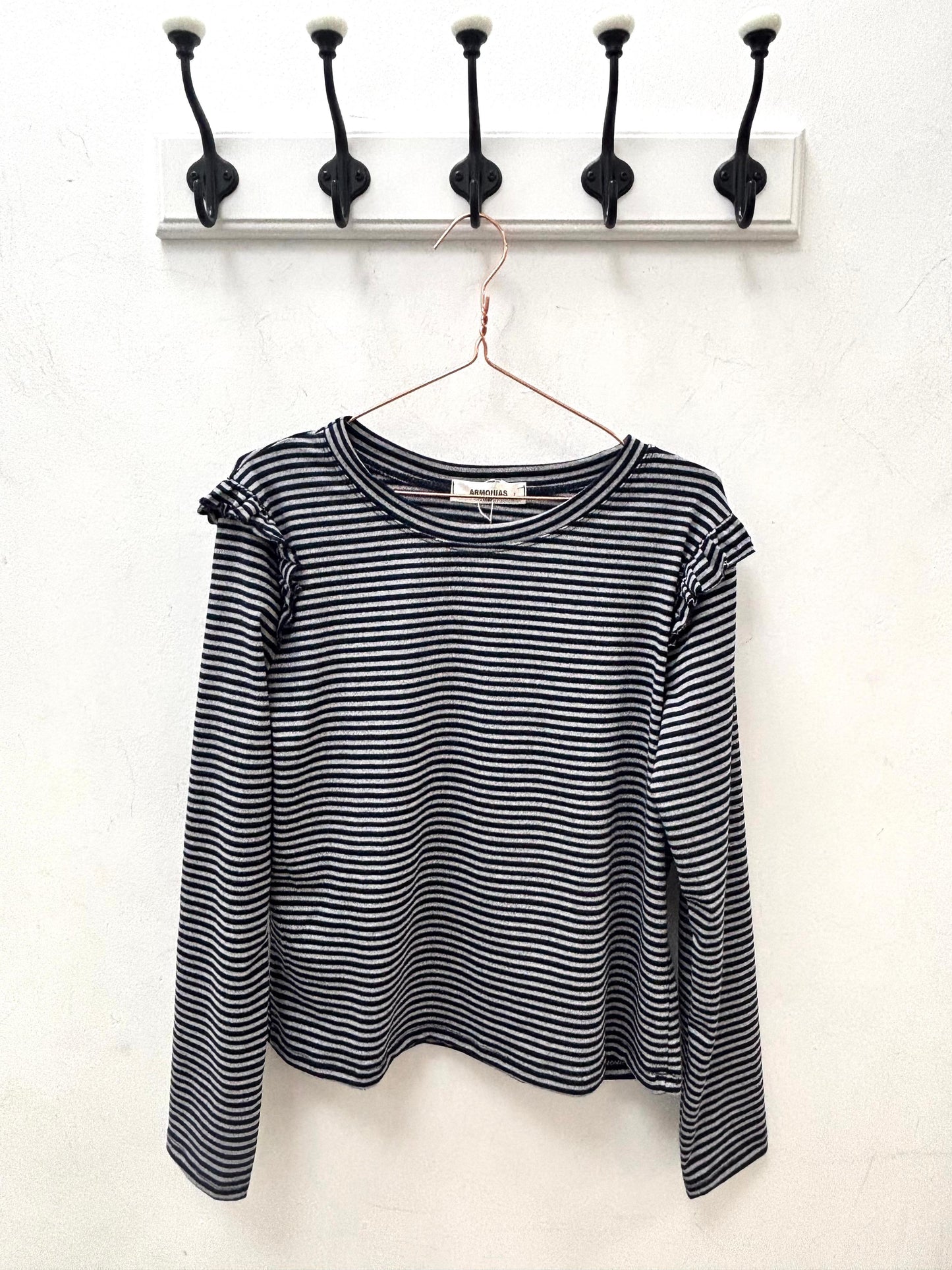 Camiseta de rayas con volantes Yesitex