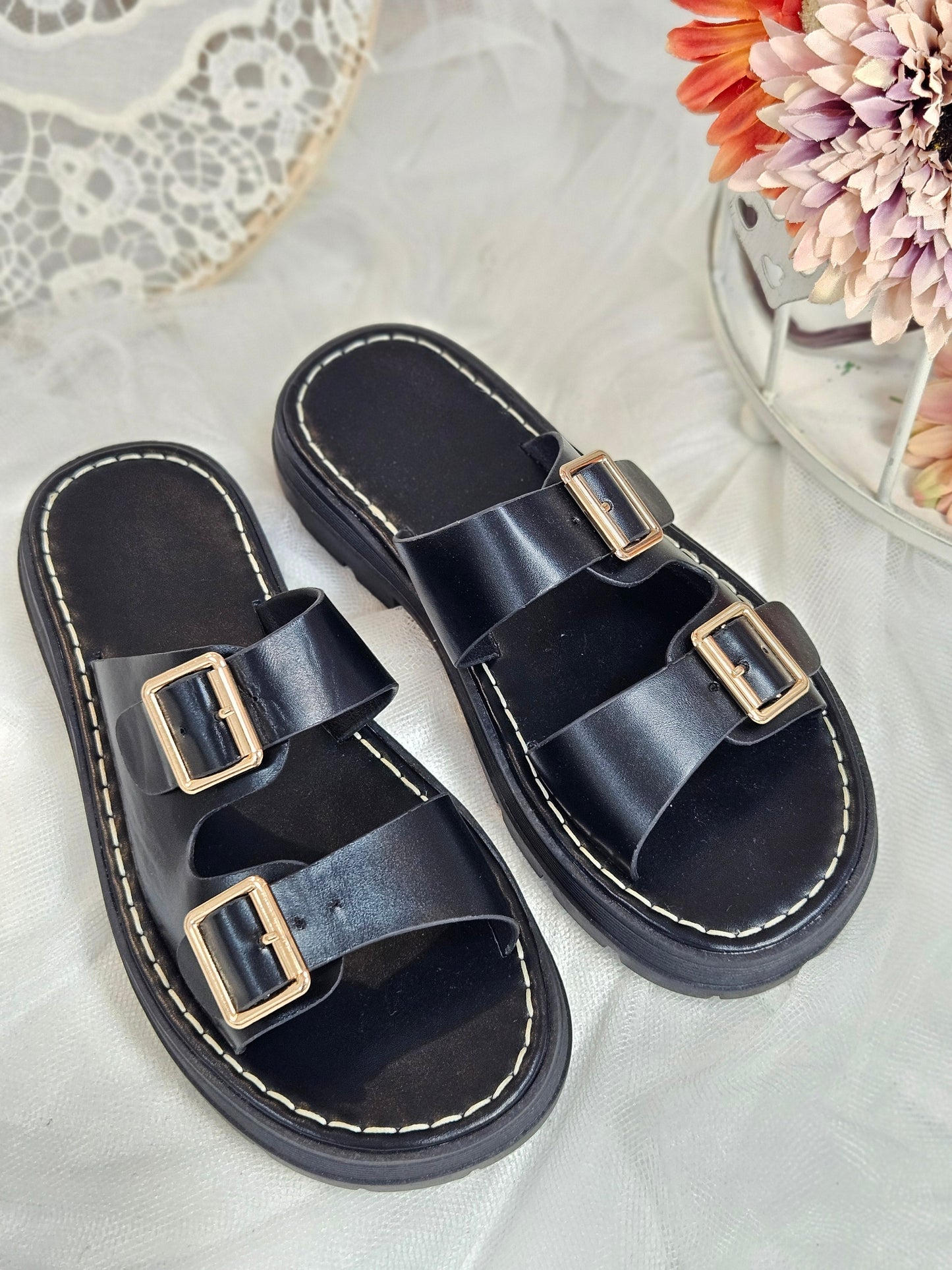 Sandalias Negras esUnic