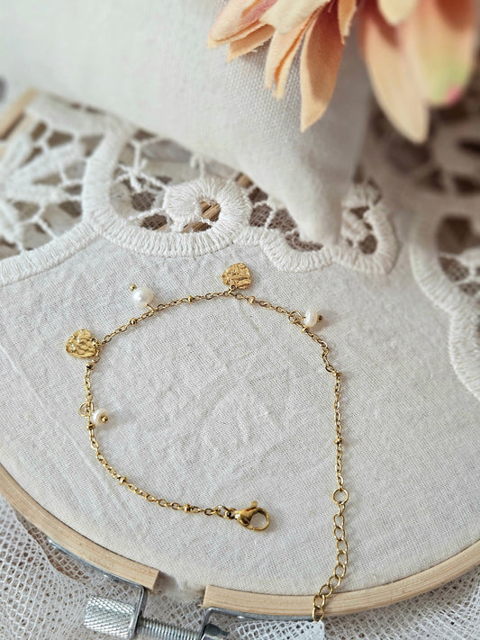 Pulsera Corazón y Perla Only one