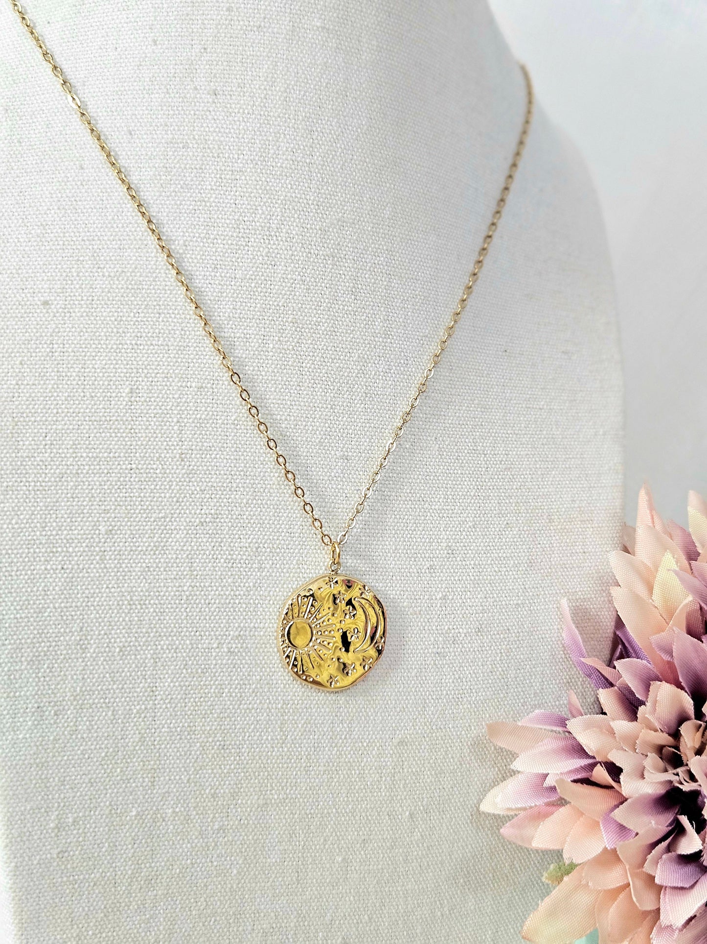 Collar Sol y luna Min