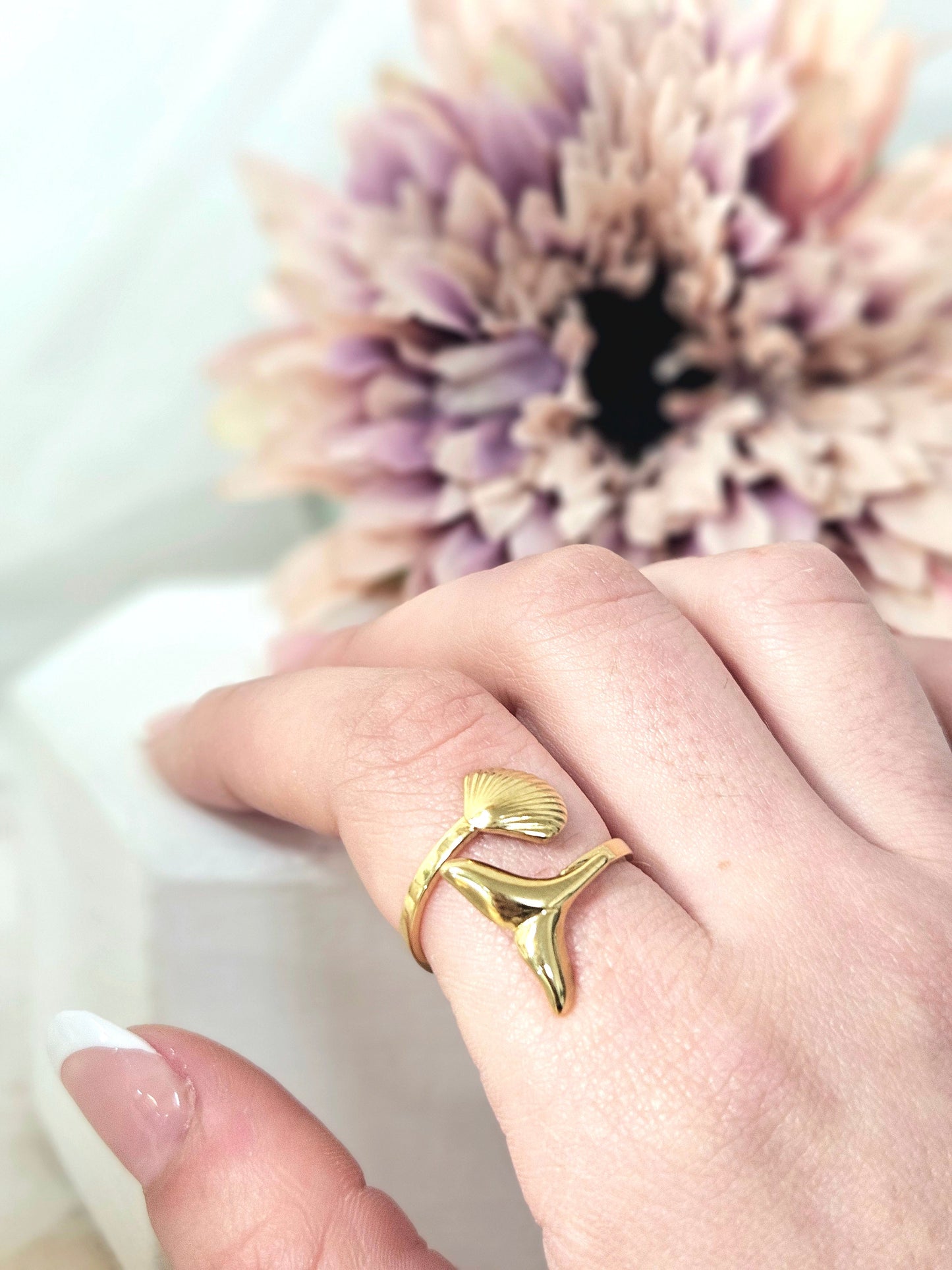 Anillo Concha y Sirena esUnic