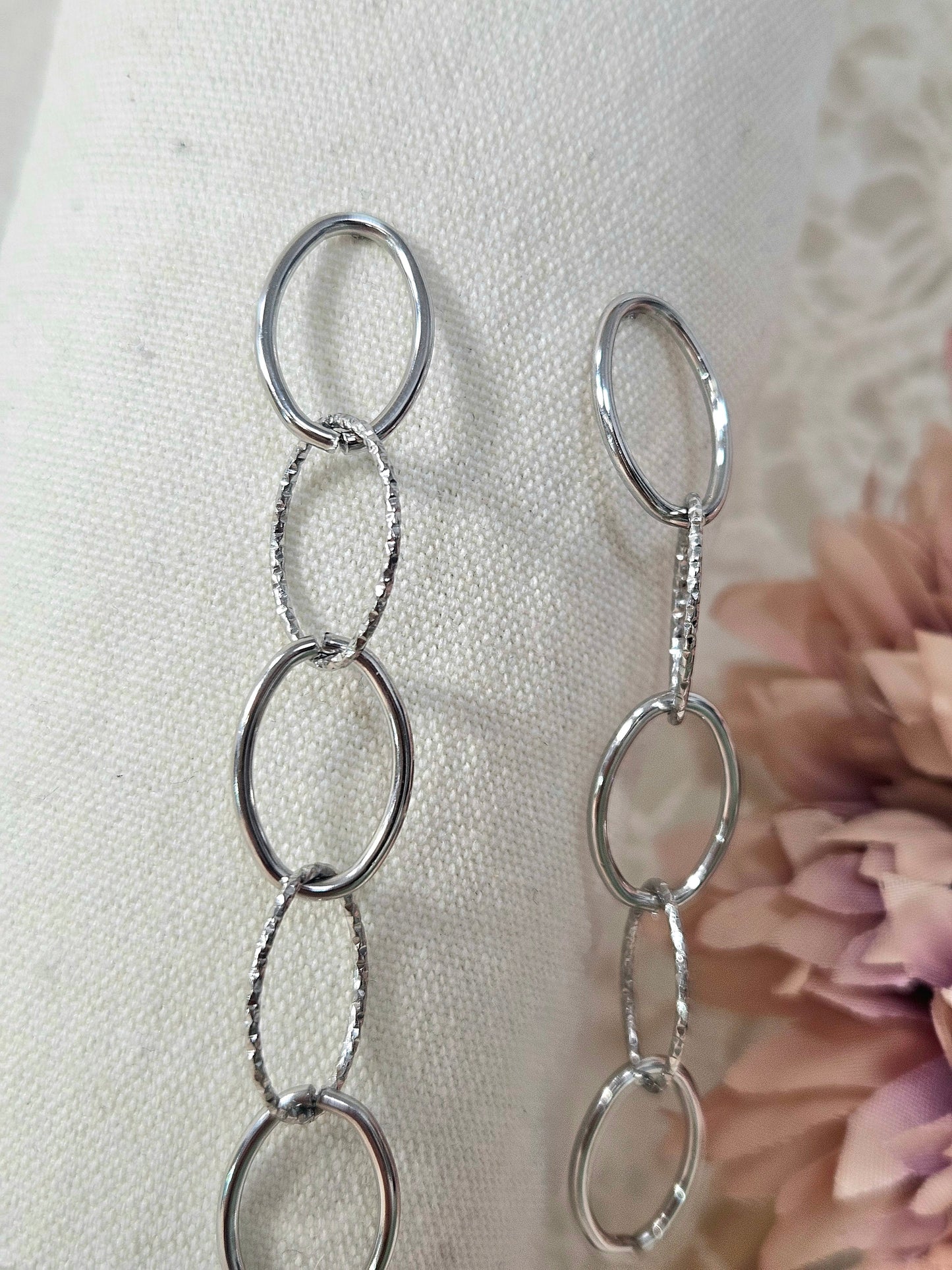 Pendientes Eslabon Texturizado esUnic