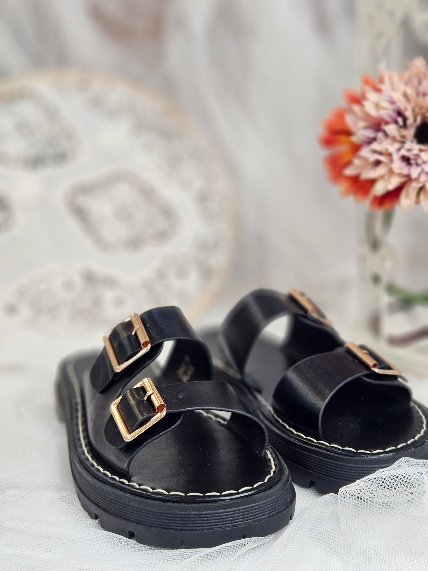Sandalias Negras esUnic