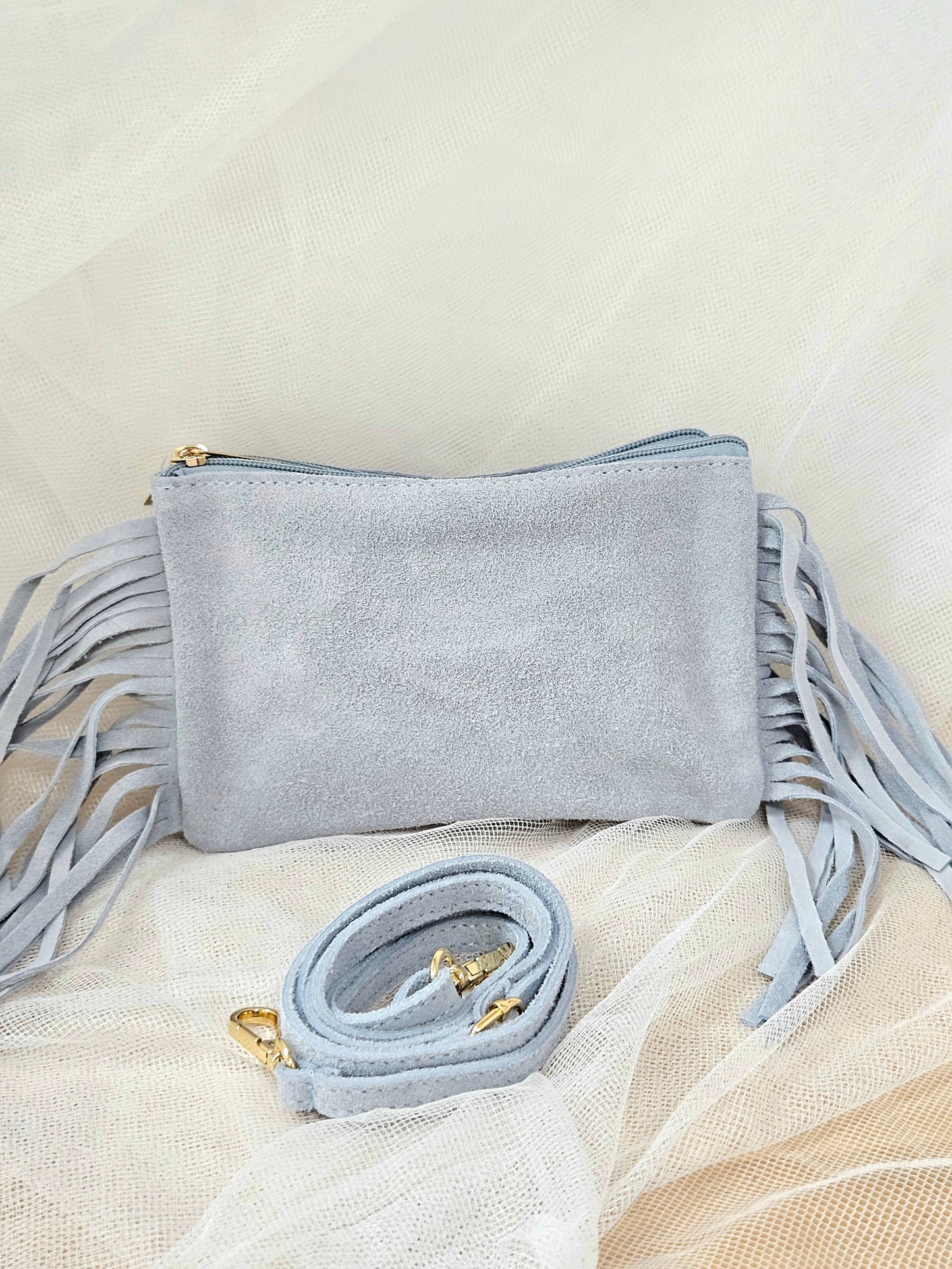 Bolso Piel Azul Celeste esUnic