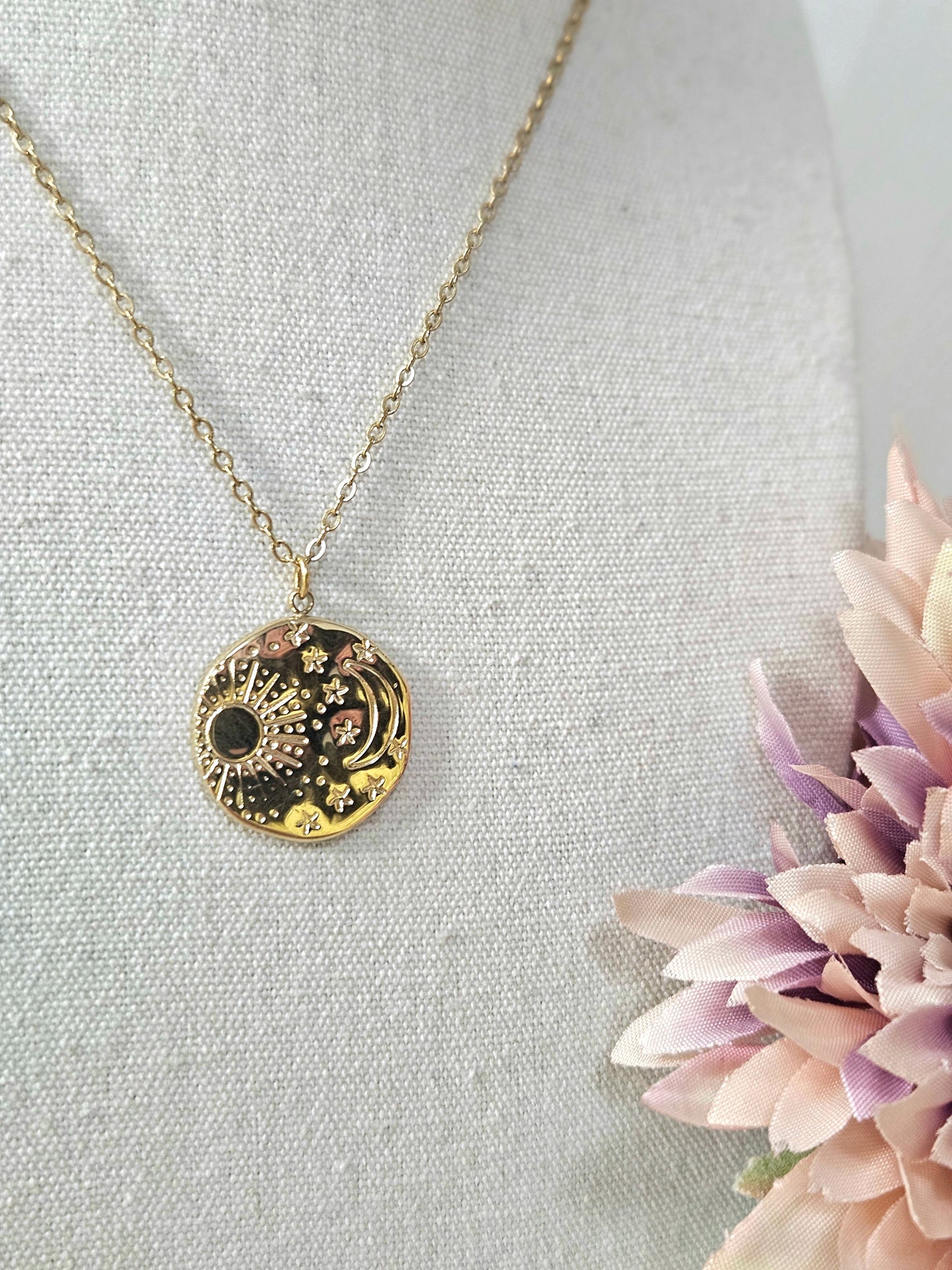 Collar Sol y luna Min