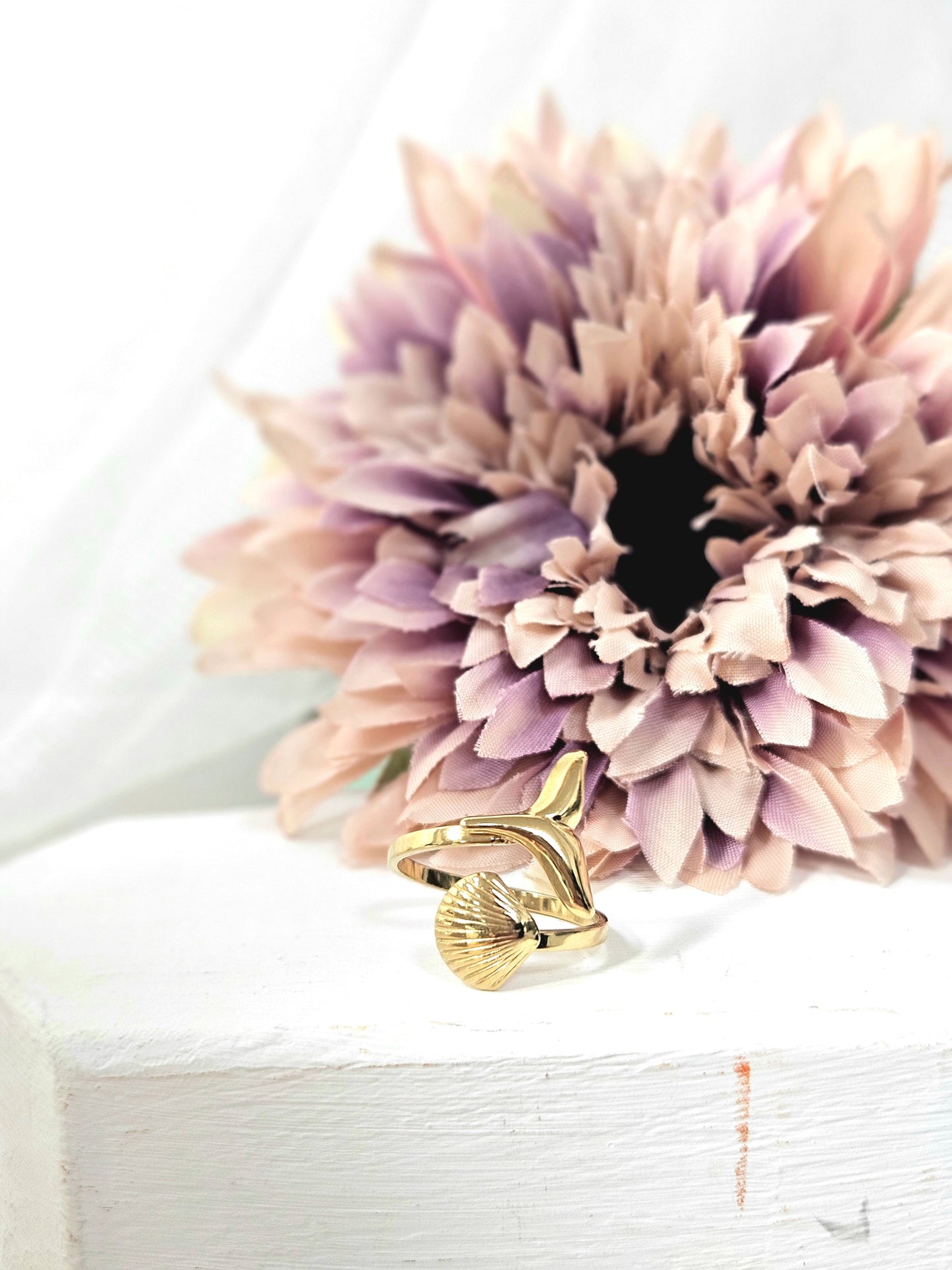 Anillo Concha y Sirena esUnic
