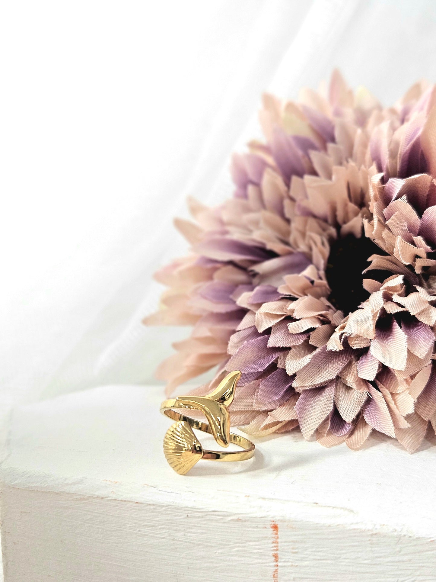 Anillo Concha y Sirena esUnic
