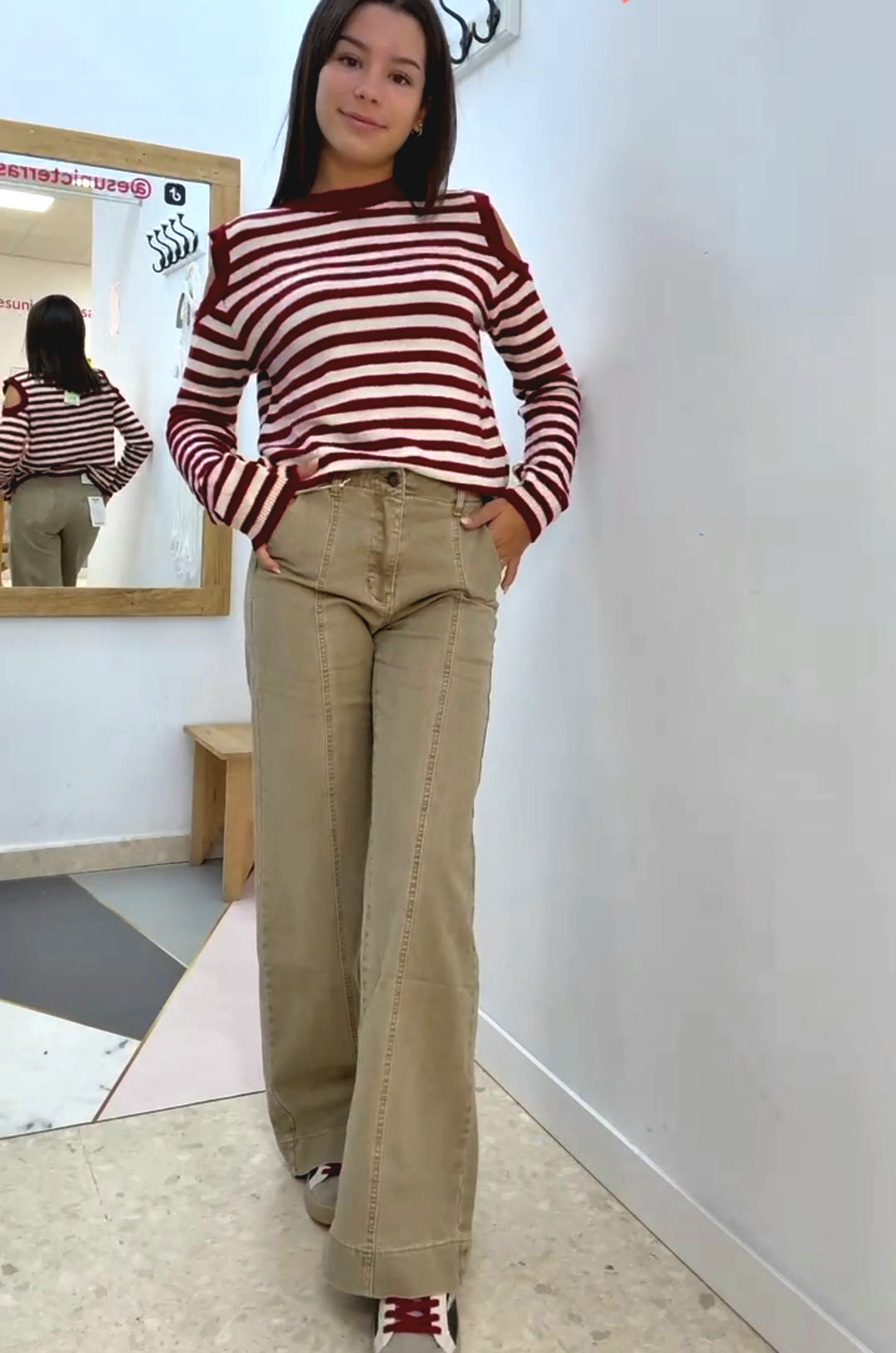 Pantalón Tejano Beige esUnic