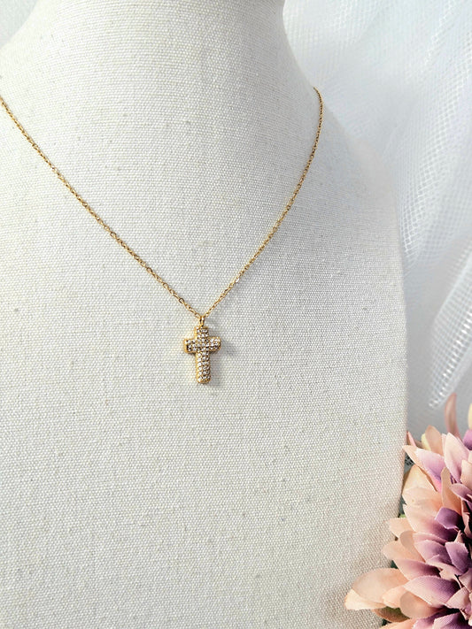 Collar Cruz Cristales Toa