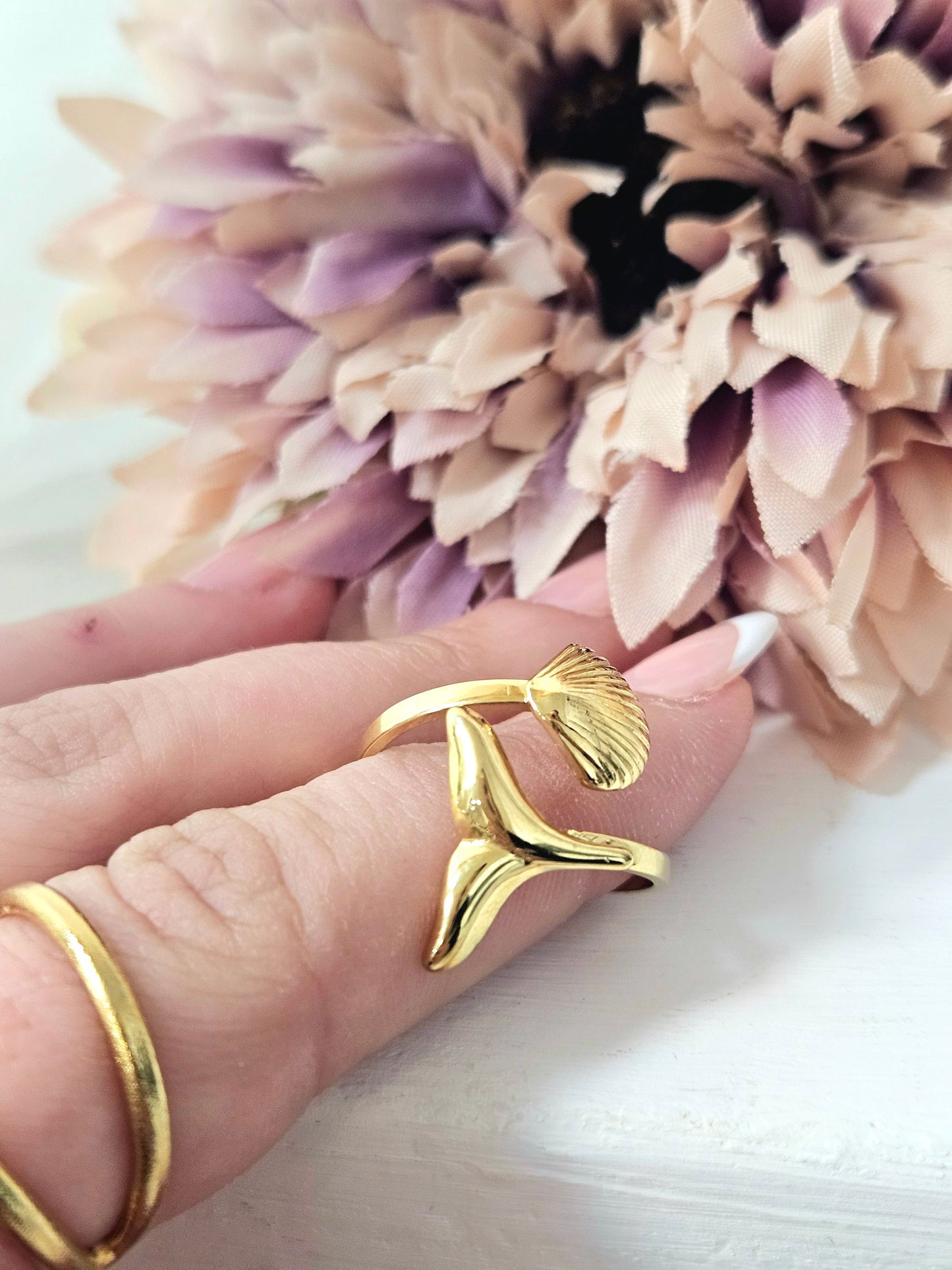 Anillo Concha y Sirena esUnic