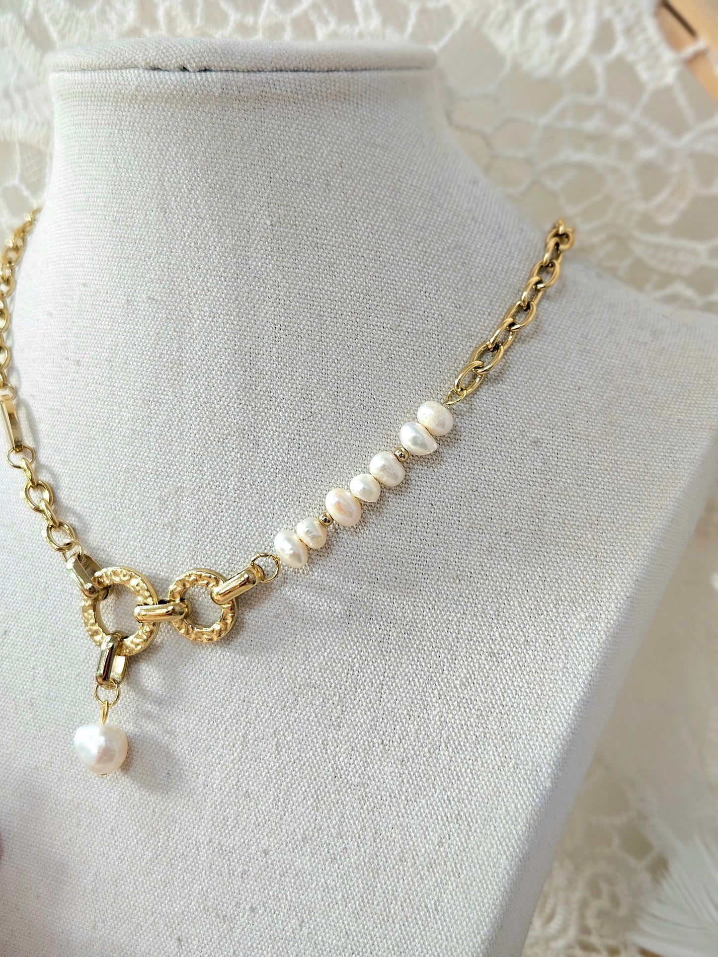 Collar Arena Blanca esUnic