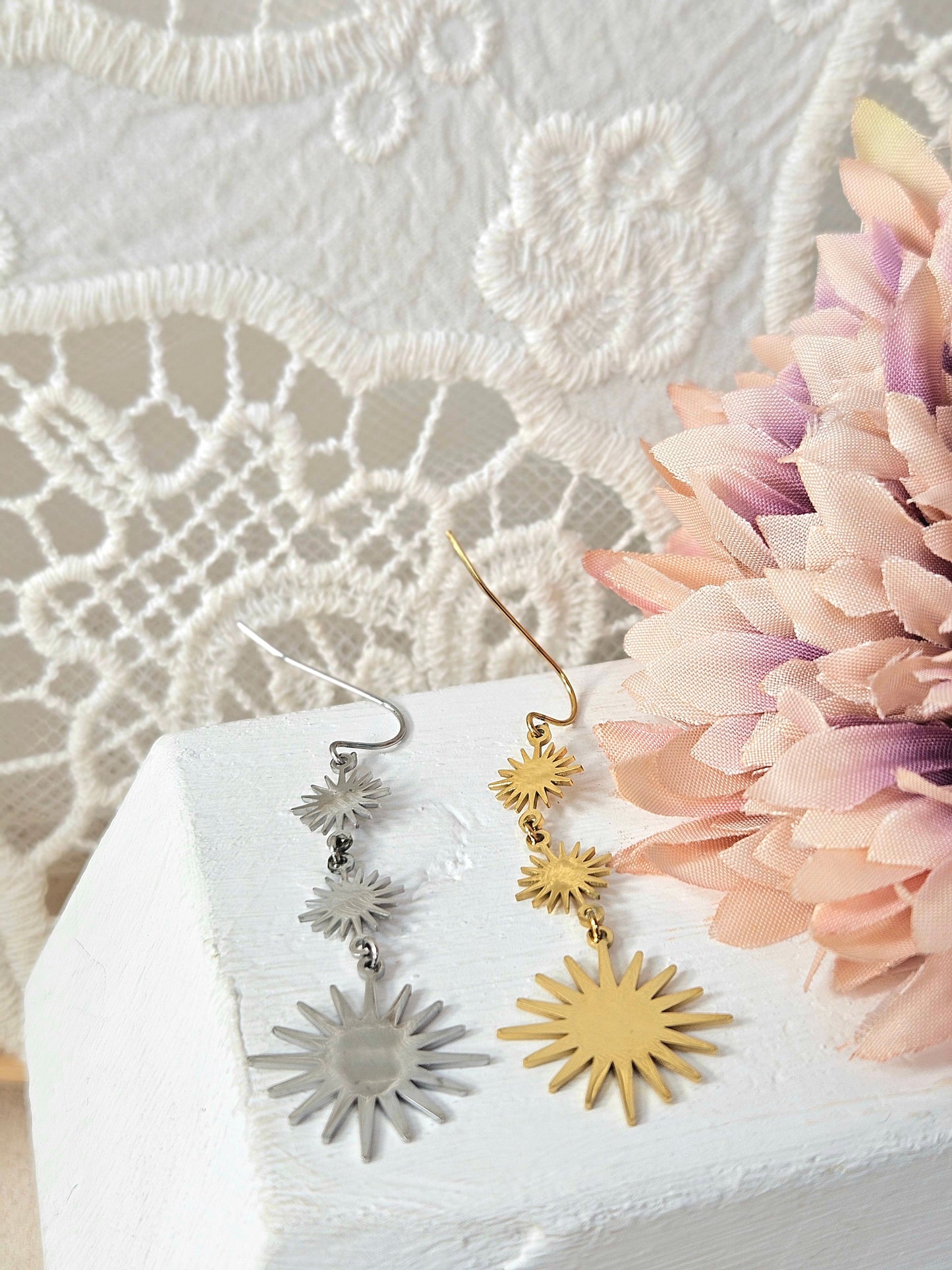 Pendientes Tri Sol esUnic