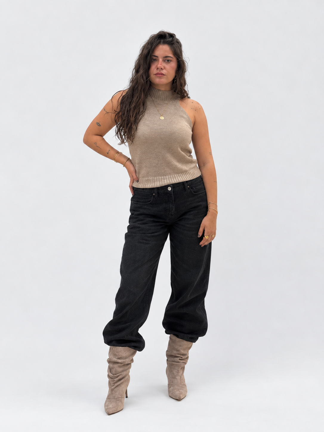 Botas efecto ante arrugadas esUnic