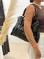 Bolso Hobo Negro con Cinturón Celian