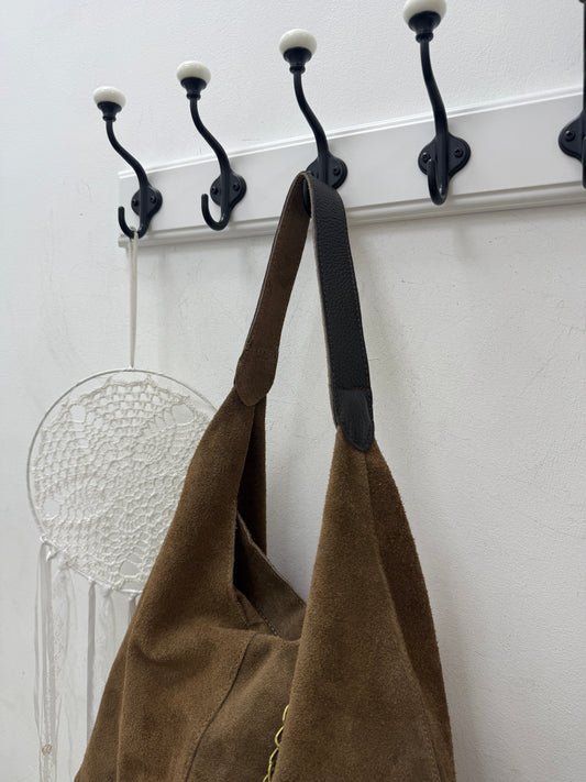 Bolso Hobo Marrón esUnic