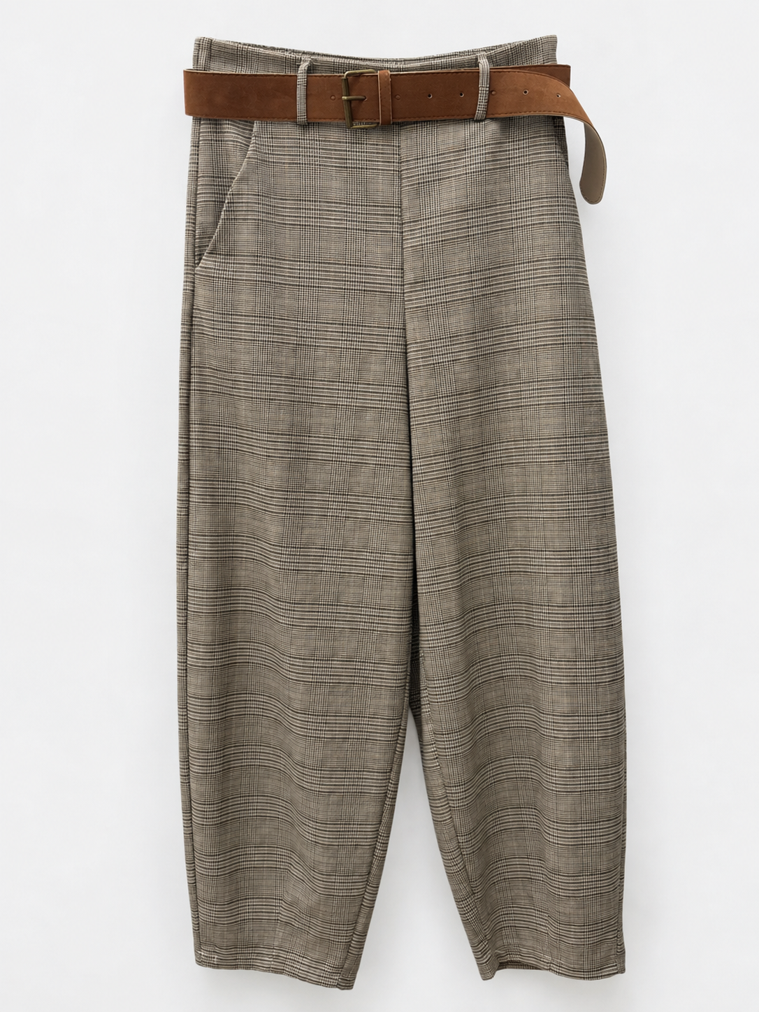 Pantalón Balloon de cuadros esUnic