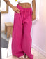 Pantalón de Lino Fuscia esUnic