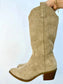 Botas Cowboy Beige Altas esUnic