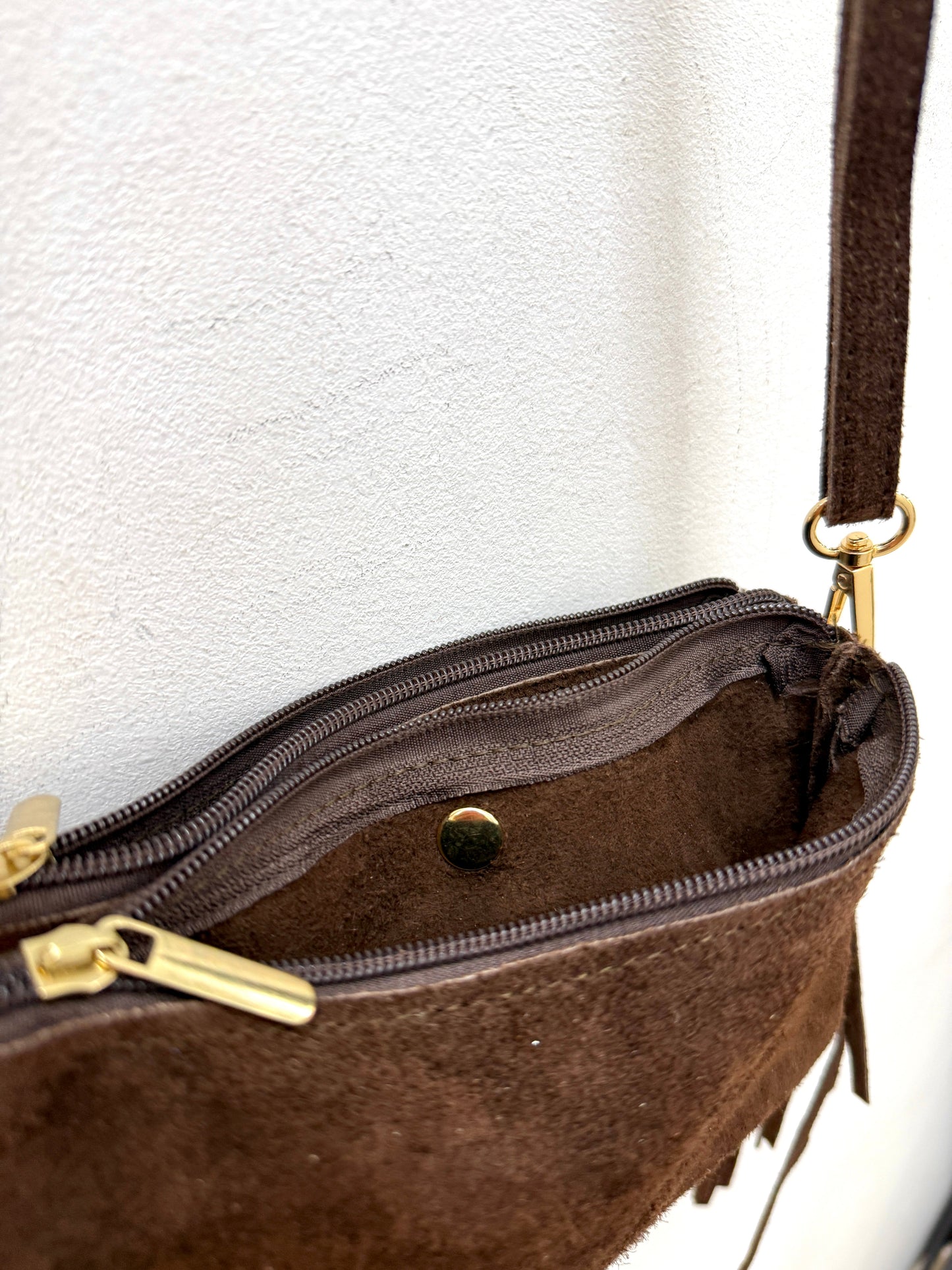 Bolso de Ante con Flecos Flora
