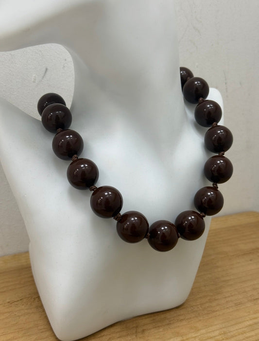 Collar Bolas Marrón esUnic