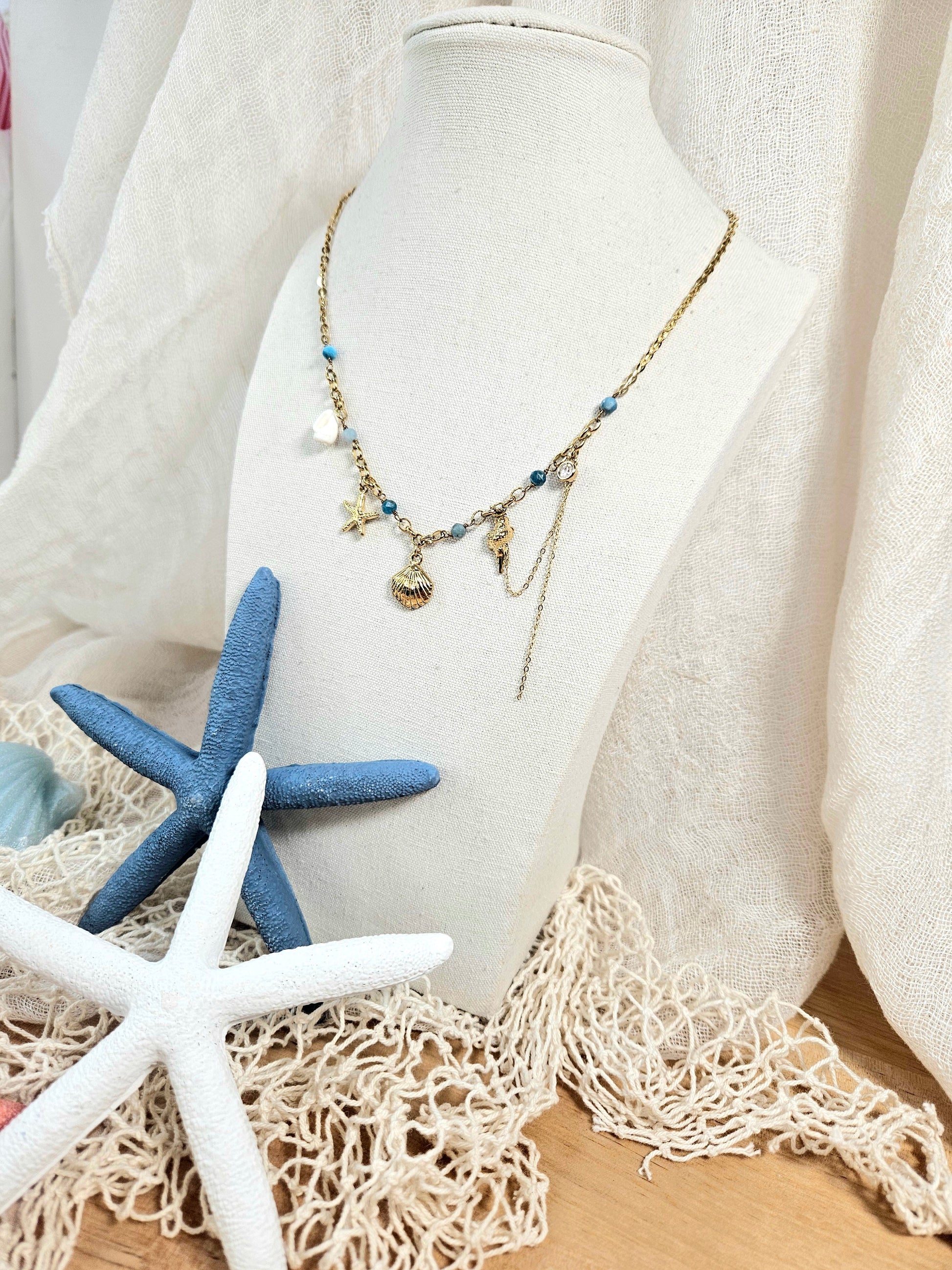 Collar Mar Azul esUnic
