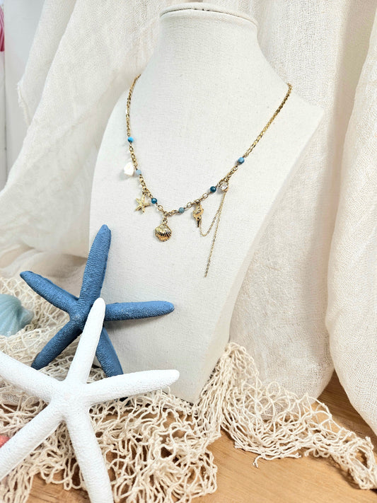 Collar Mar Azul esUnic
