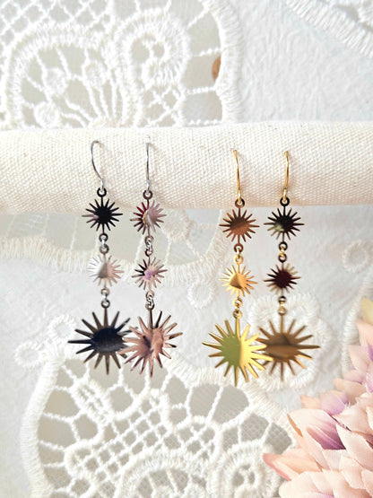 Pendientes Tri Sol esUnic