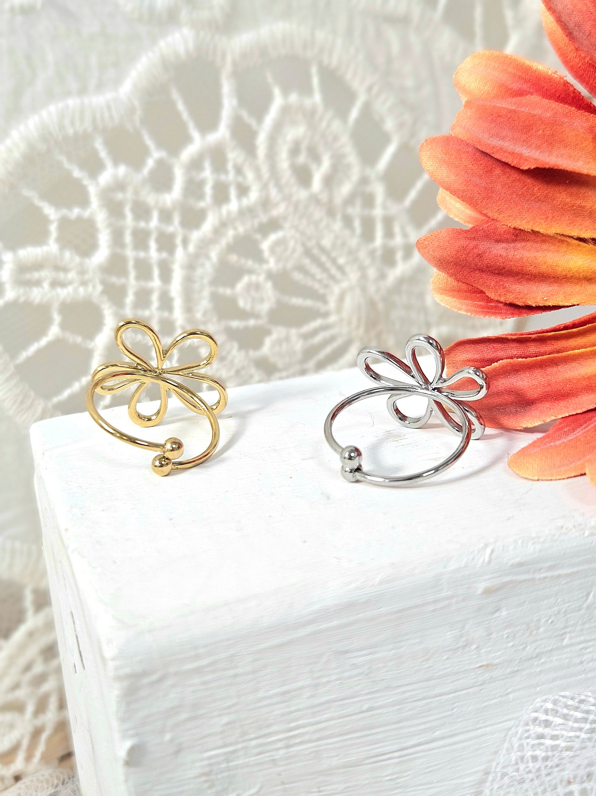 Anillo Flor Bij