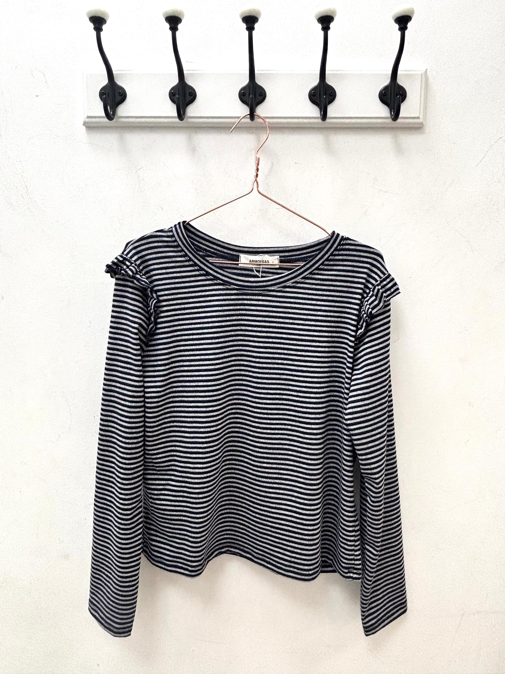Camiseta de rayas con volantes Yesitex
