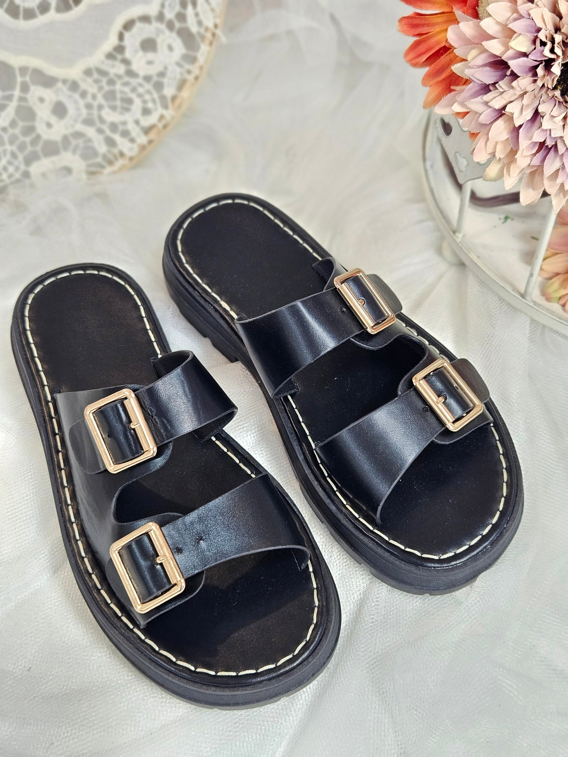 Sandalias Negras esUnic