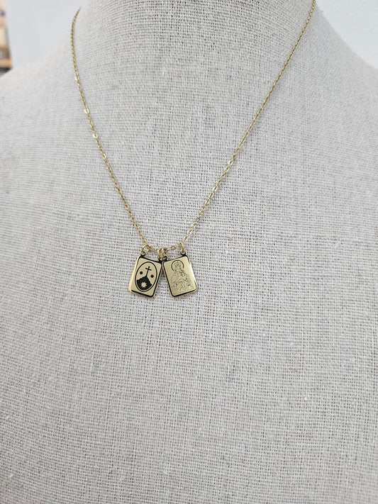 Collar Escapulario Virgen del Carmen Mia