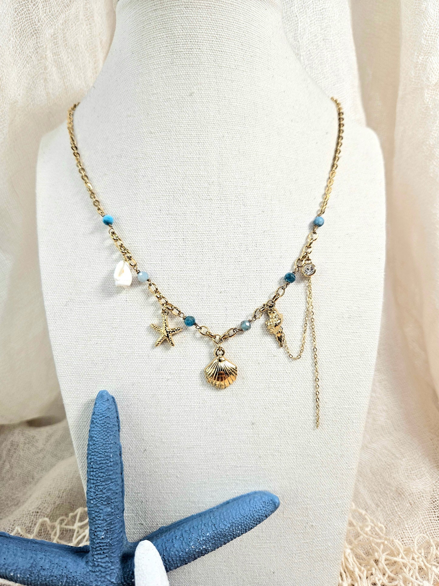 Collar Mar Azul esUnic