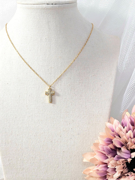 Collar Cruz Cristales Toa