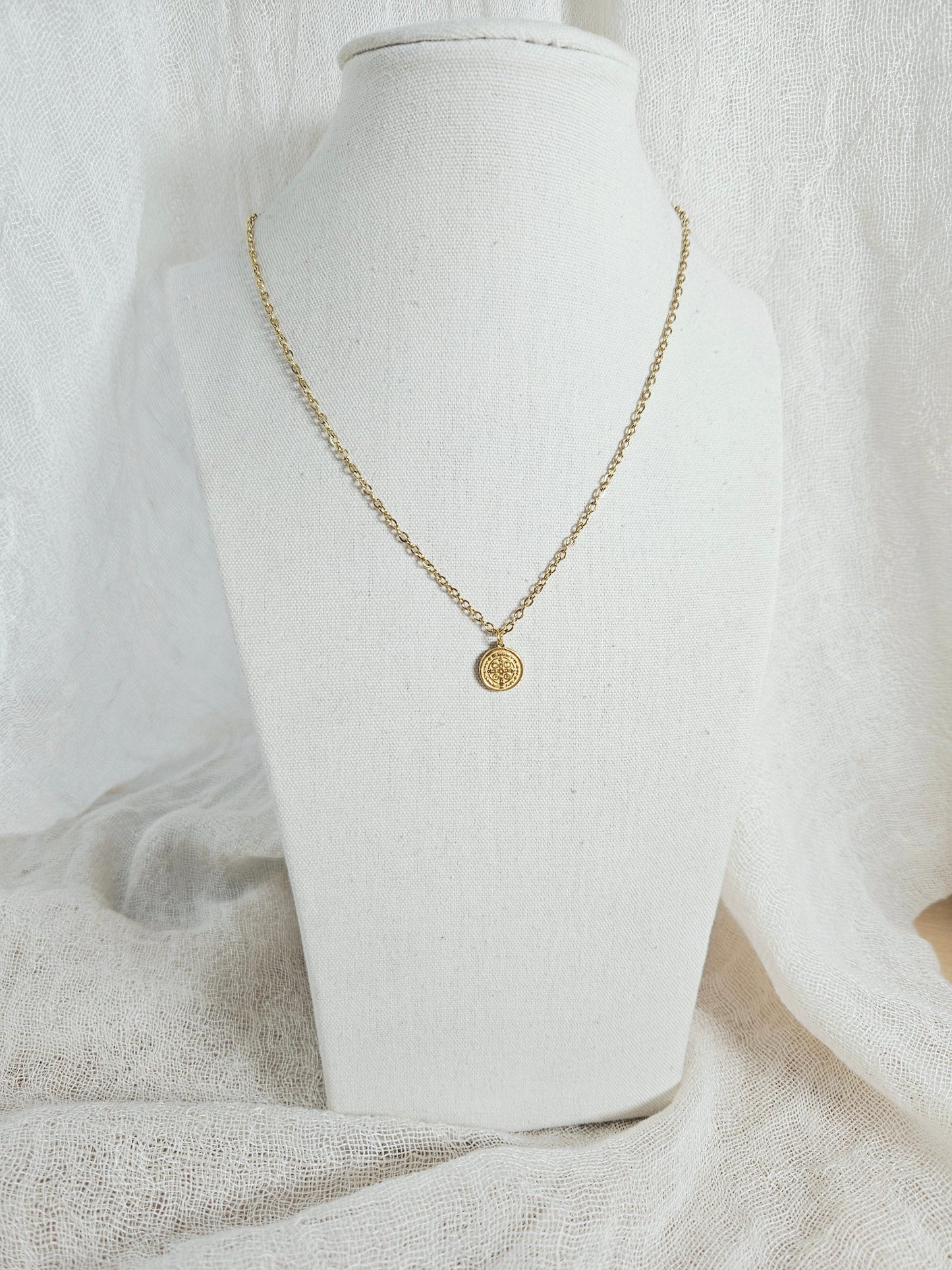 Collar Medalla San Benito esUnic