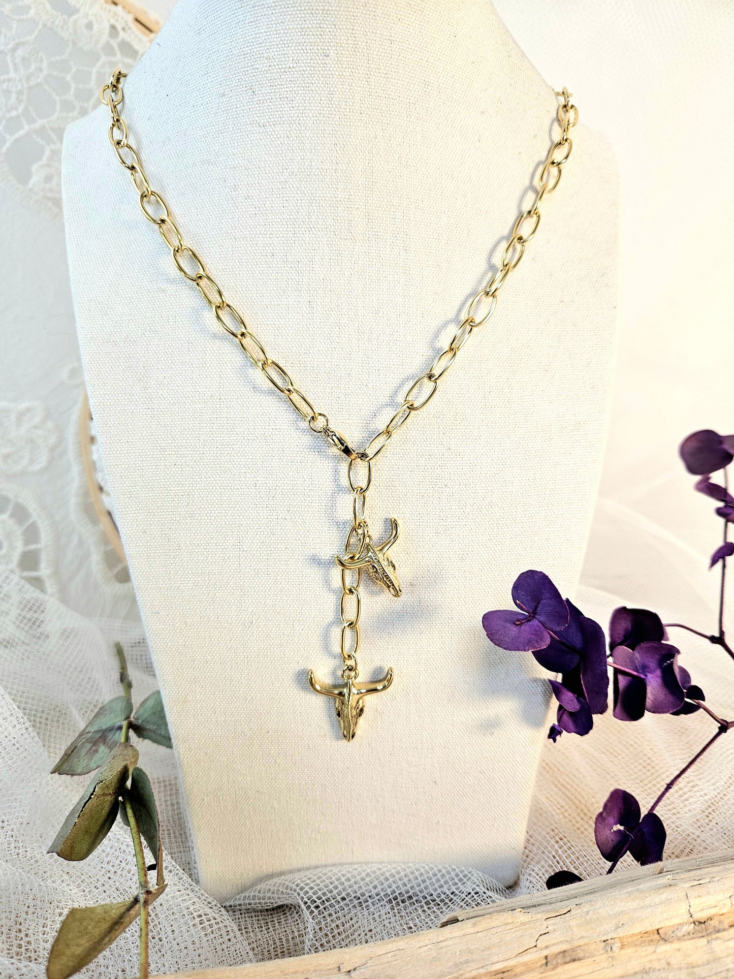 Collar doble Búfalo Mia