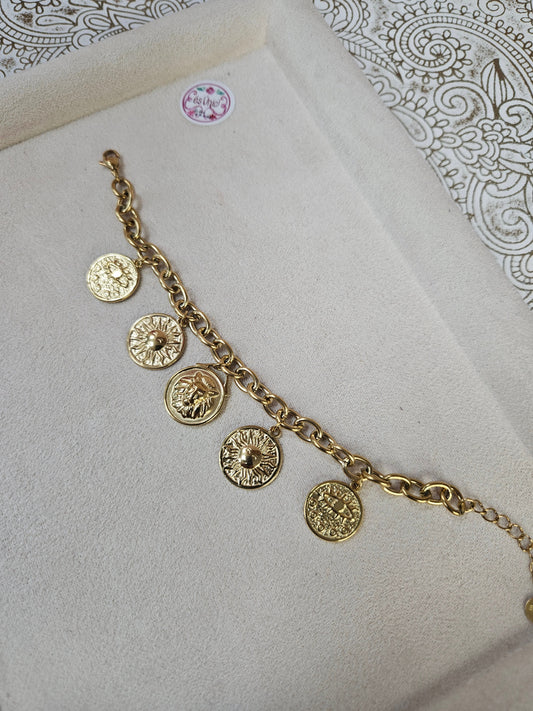 Pulsera medallas Toa