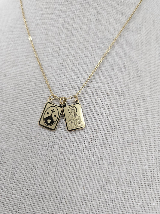 Collar Escapulario Virgen del Carmen Mia