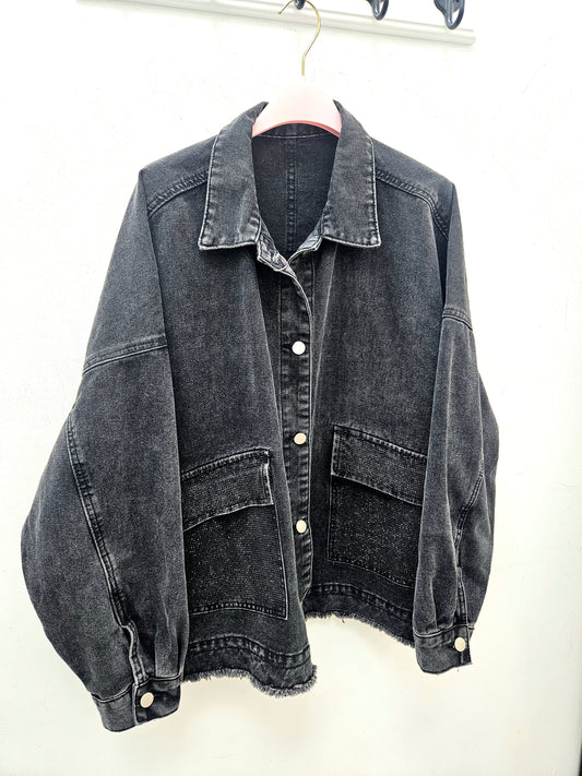 Chaqueta tejana brillo Melody