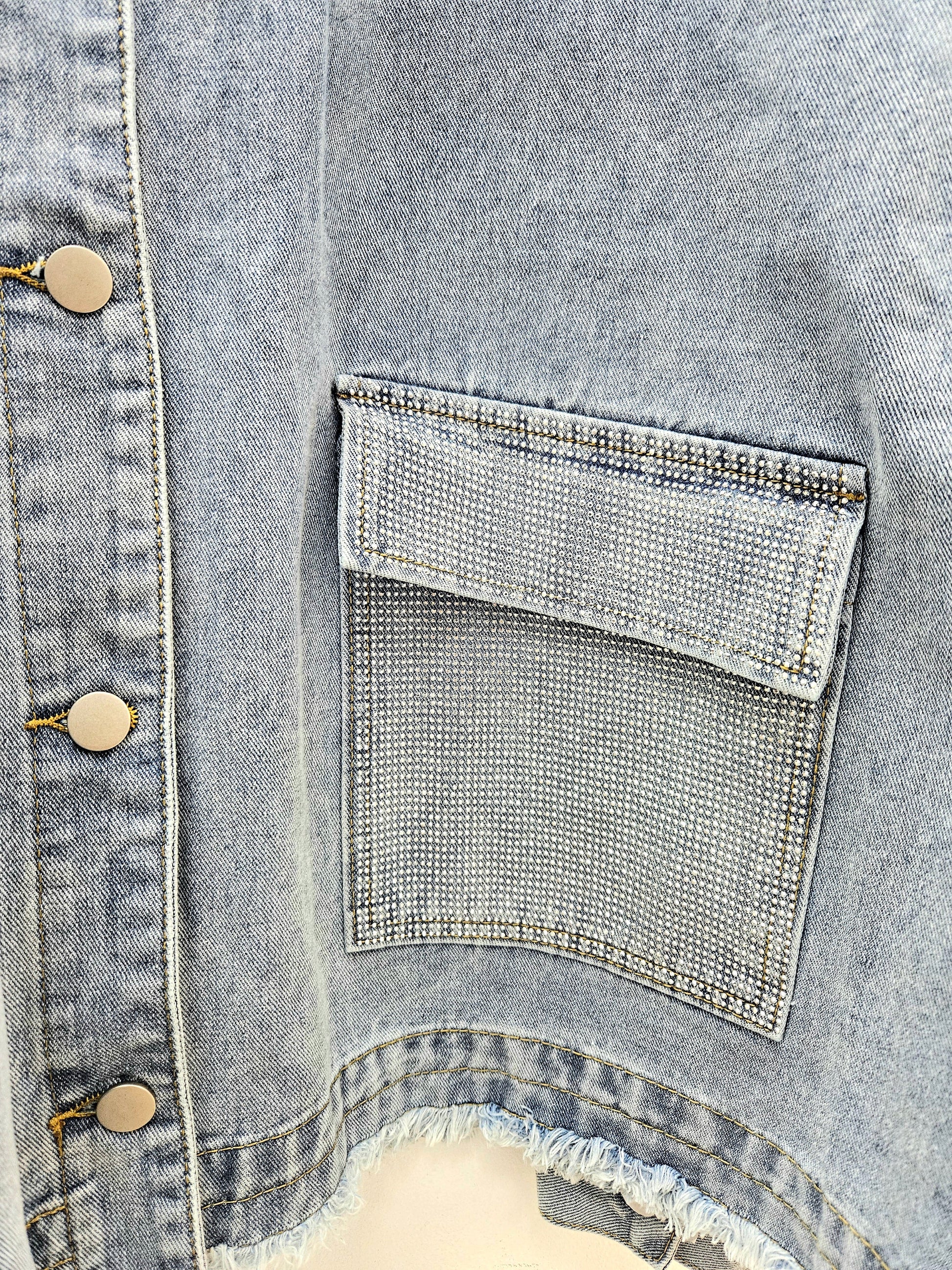 Chaqueta tejana brillo Melody