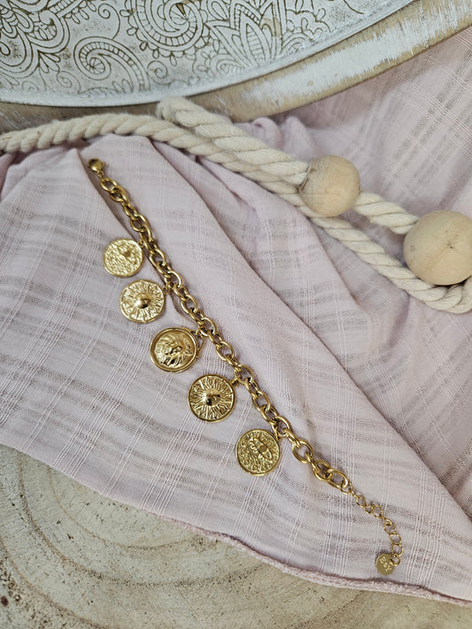 Pulsera medallas Toa