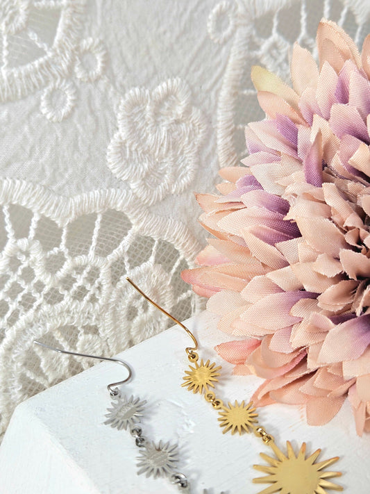 Pendientes Tri Sol esUnic