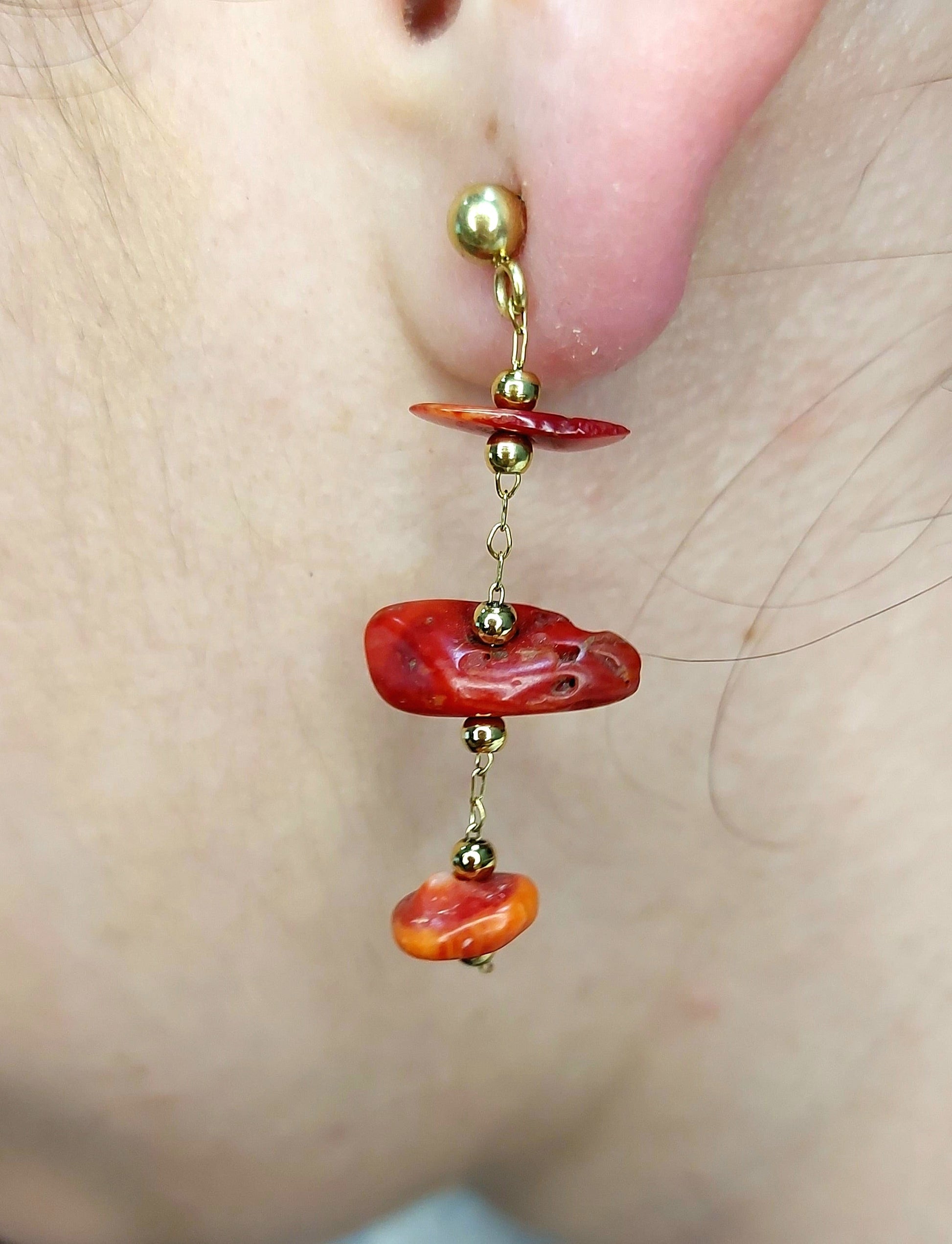 Pendientes Coral esUnic