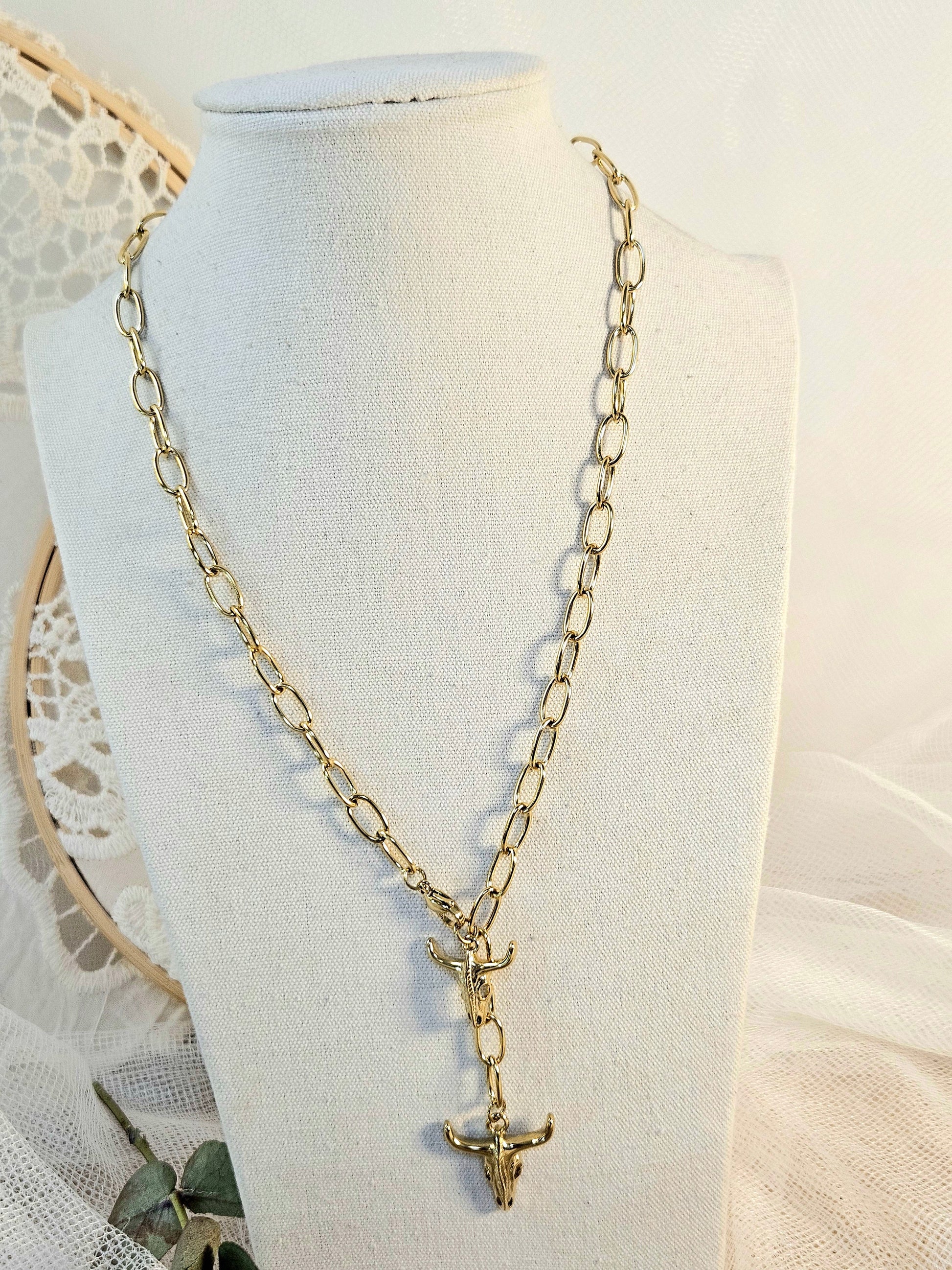 Collar doble Búfalo Mia