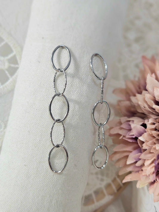 Pendientes Eslabon Texturizado esUnic