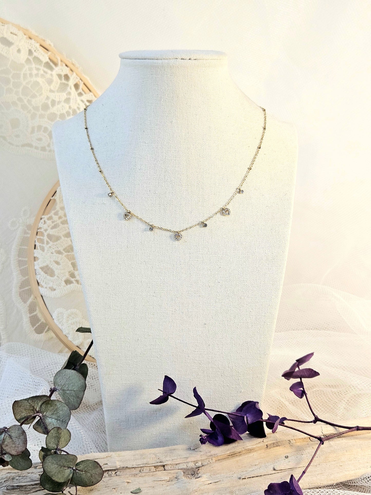 Collar Tres corazones Toa